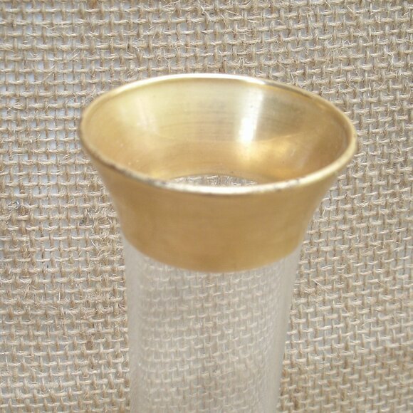 Vintage WV Glass Gold Top Bud Vase - Picture 7 of 14